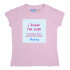 Pink Half sleeve Girls Pyjama- Cheeky Quotes